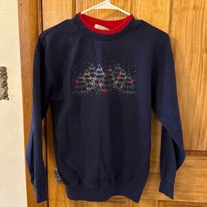 Vintage Navy Blue Holiday Sweater
